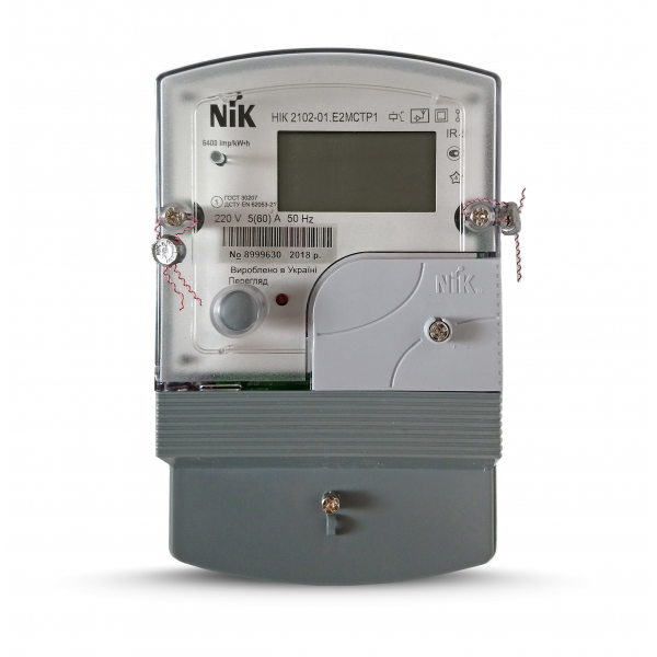Электросчетчик NIK 2102-01.Е2МСТР1 5(60)A 1Ф многотарифный